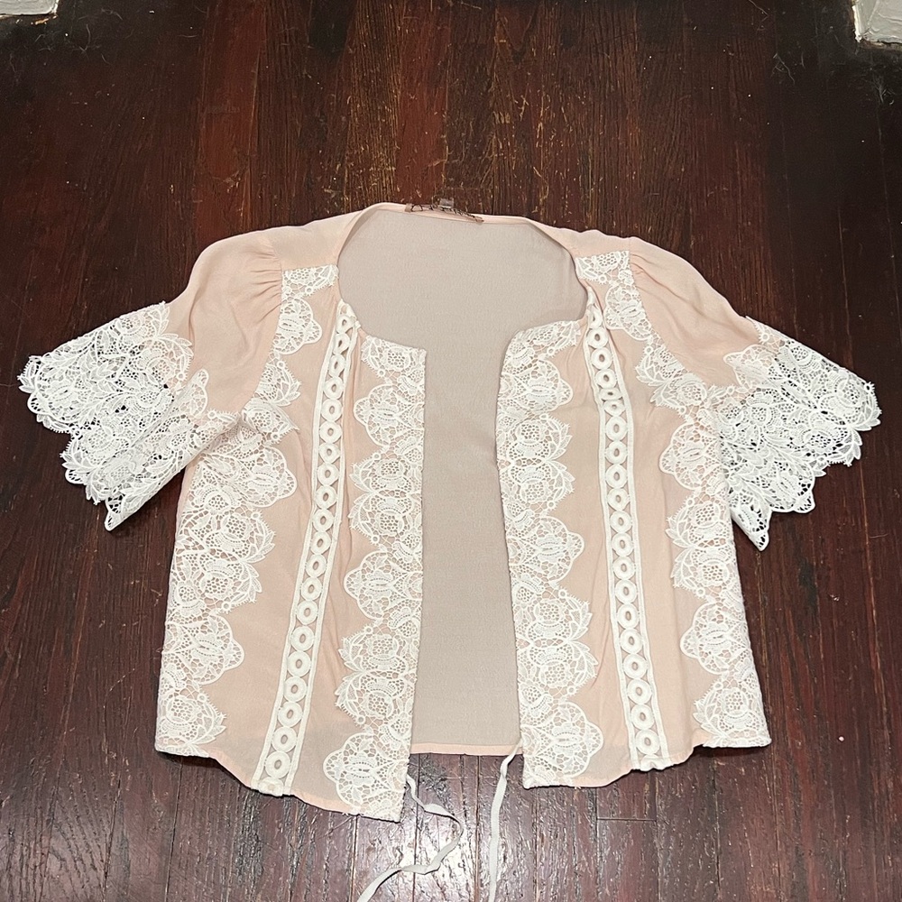 For Love And Lemons Cream Lace jacket.